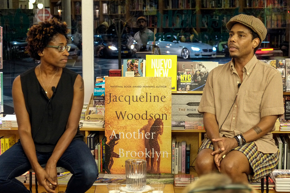 With Jacqueline Woodson at Greenlight Books