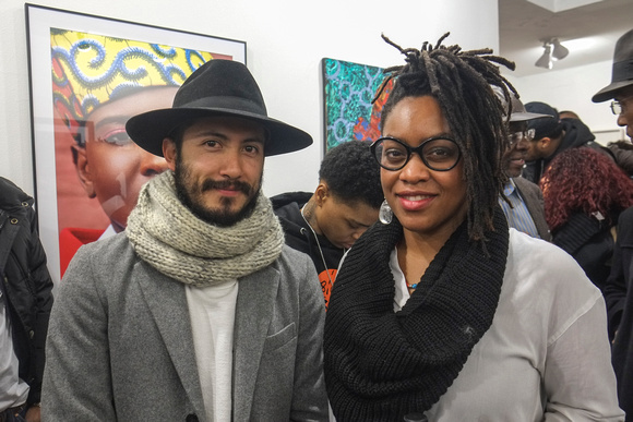 Artist Deigo Anaya with his wife artist Tanda Francis