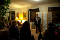 Calypso Muse salon reading in Crown Heights, Brooklyn