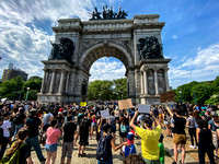 Grassroot BLM rally. Grand Army Plaza June 4, 2020
