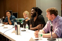 Jason Reynolds with JM Superville Sovak, Julie Chibbaro & Brendan Keily