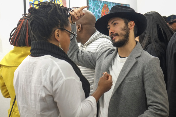 Artist Diego Anaya with wife artist Tanda Francis