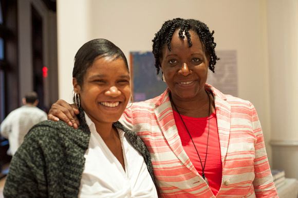 Donna Hill with aspiring writer